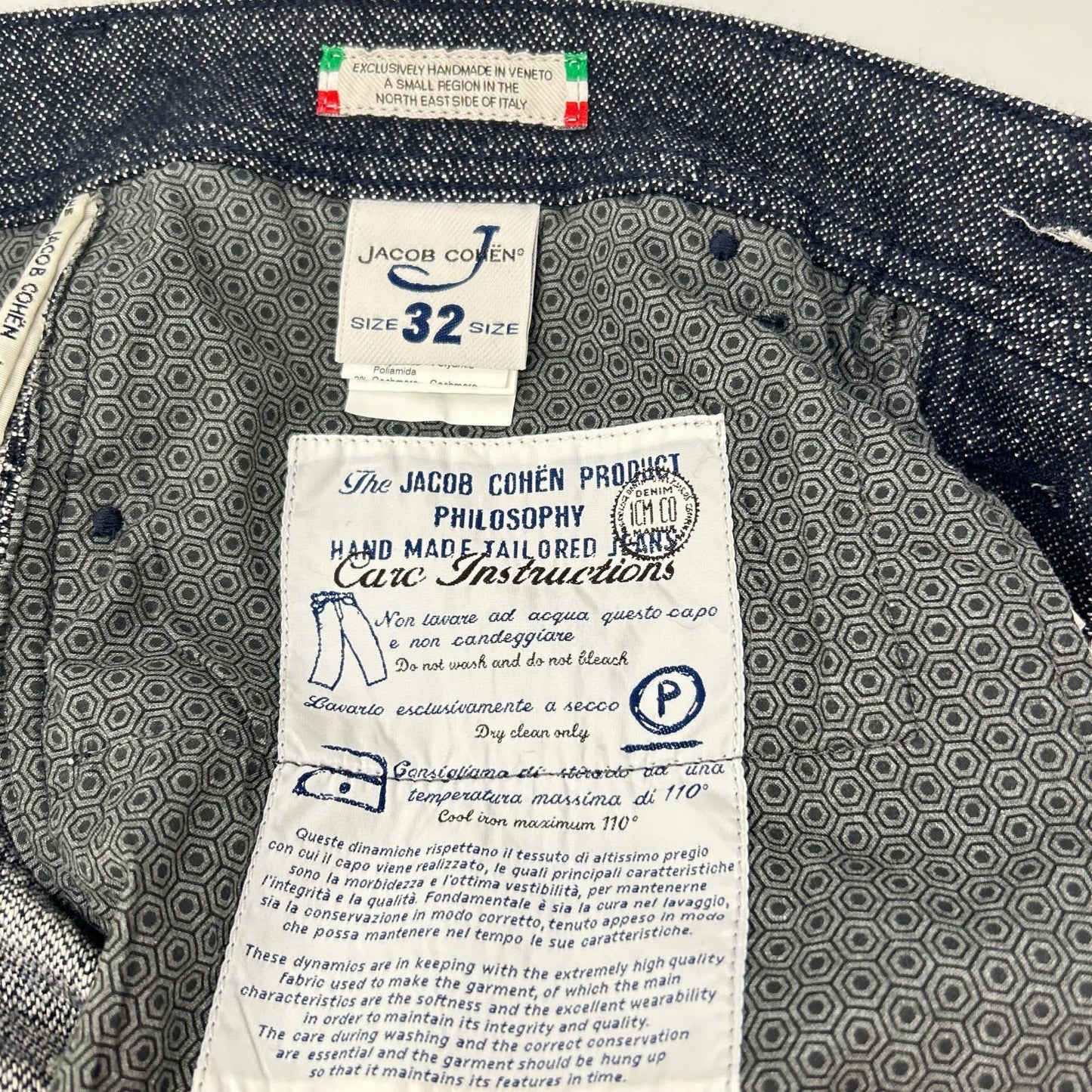JACOB COHEN ヤコブコーエン PW688 COMPORT インディゴ ボタンフライ ストレートデニム ボトムス
