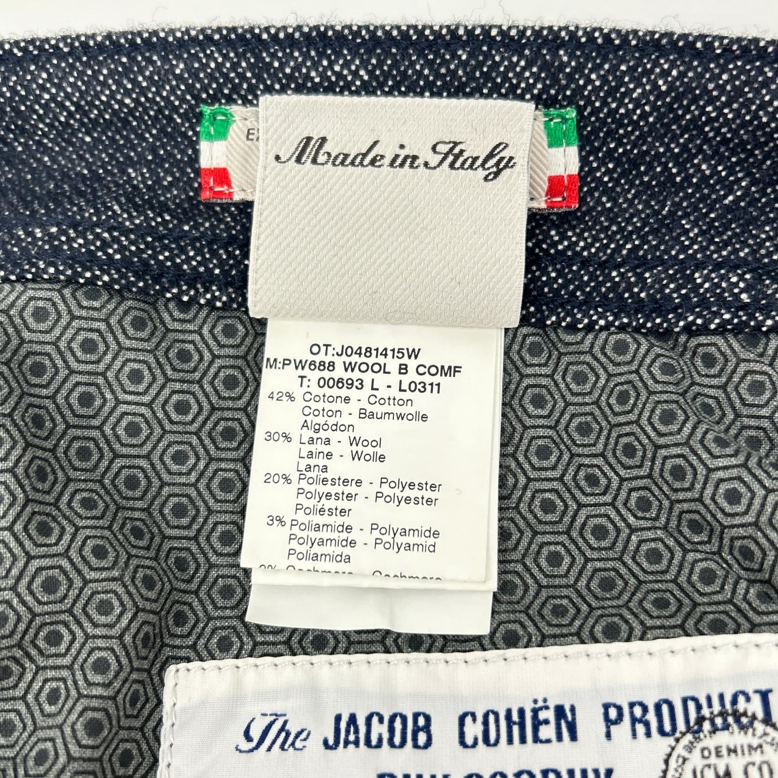 JACOB COHEN ヤコブコーエン PW688 COMPORT インディゴ ボタンフライ ストレートデニム ボトムス