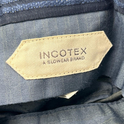 INCOTEX インコテックス 1AT017 グレー ウール混 スラックス 1プリーツ パンツ ボトムス