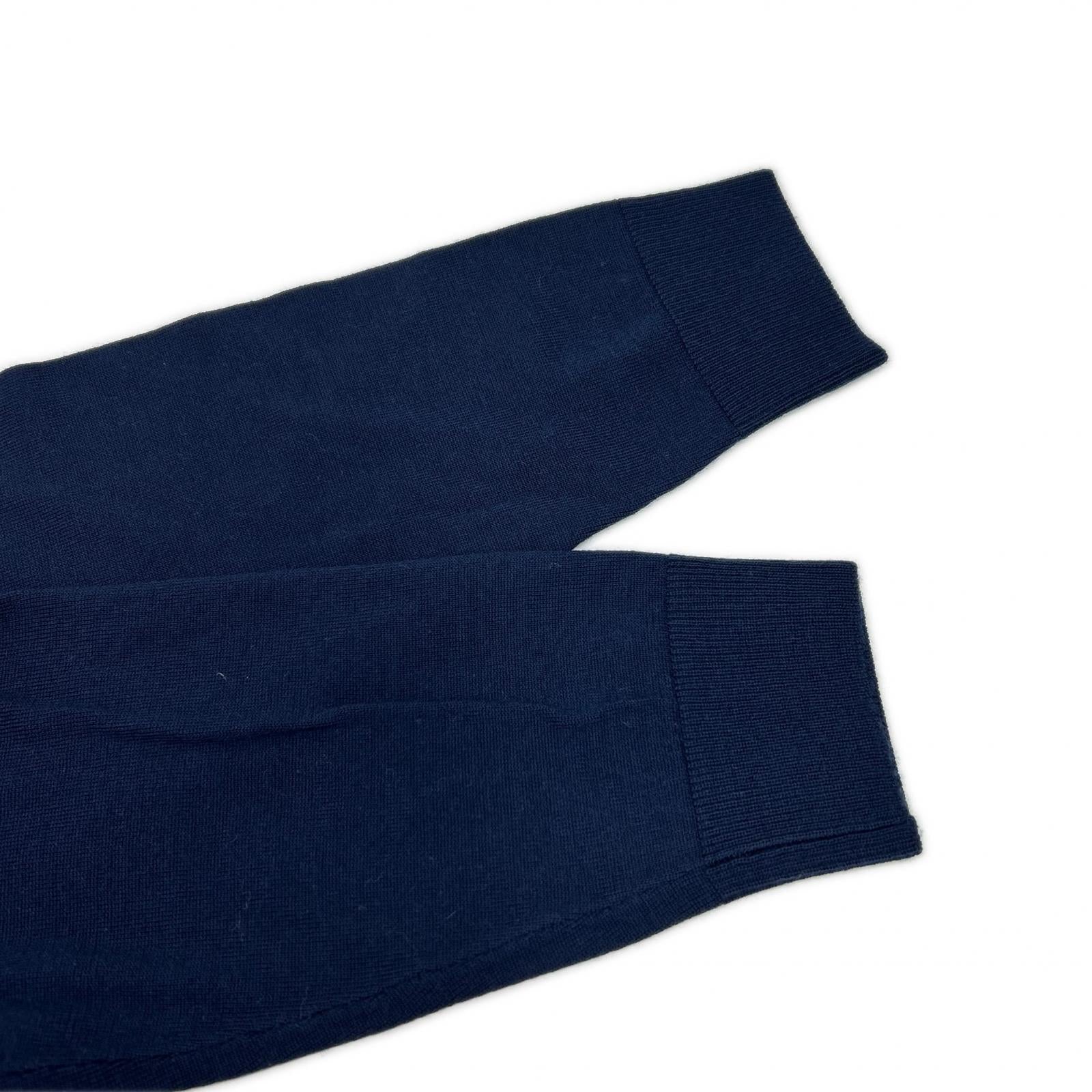 LANVIN ランバン DR291M ネイビー ウール タイ ワンピース ワンピース