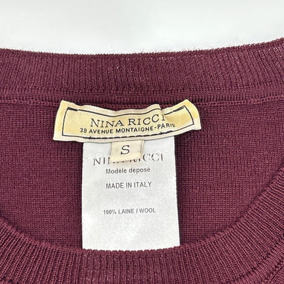 NINARICCI ニナリッチ ボルドー ウール ワンピース ワンピース