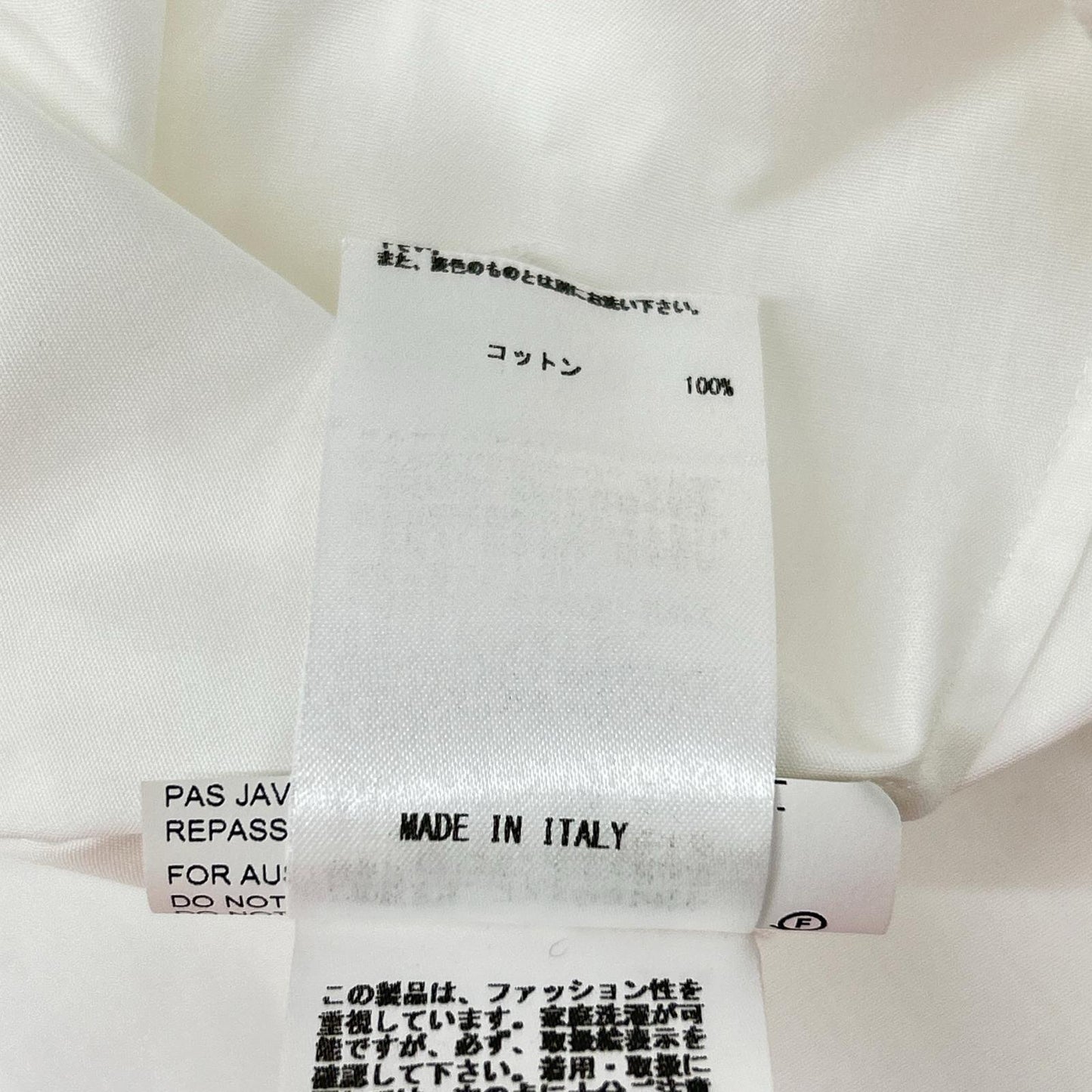 JILSANDER ジルサンダー 18年 ホワイト JSCN601806 プリーツデザイン バンドカラーシャツ トップス