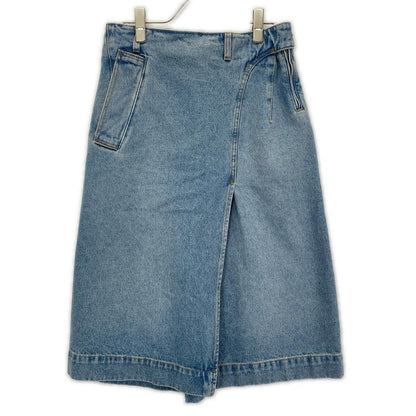 VICTORIABECKHAM ヴィクトリアベッカム 1125DSK006000A ブルー 25SS サイドジップ デニムスカート スカート
