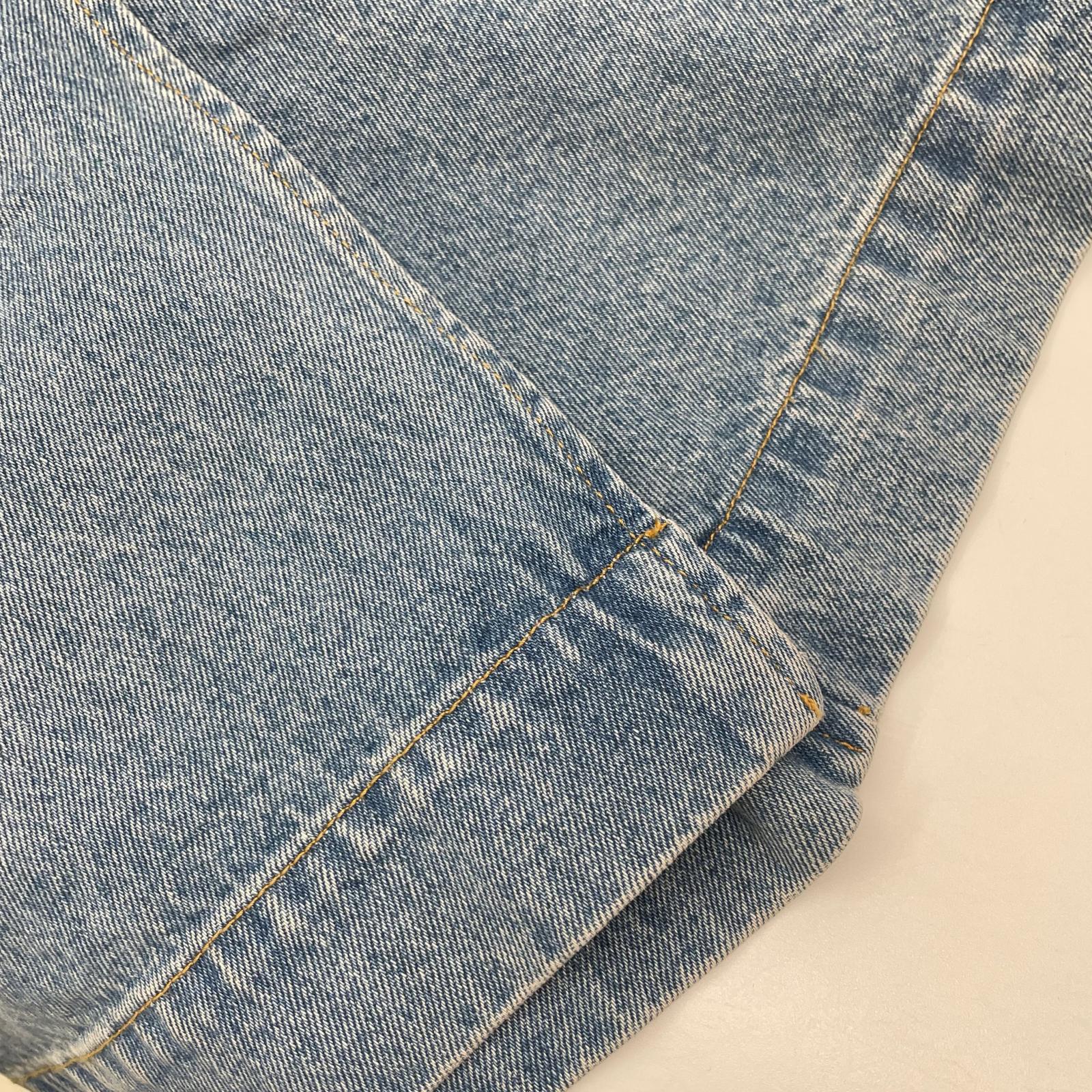 VICTORIABECKHAM ヴィクトリアベッカム 1125DSK006000A ブルー 25SS サイドジップ デニムスカート スカート
