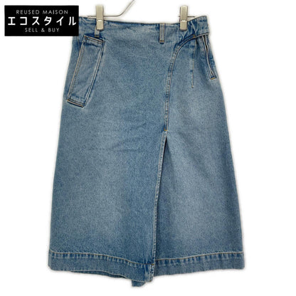 VICTORIABECKHAM ヴィクトリアベッカム 1125DSK006000A ブルー 25SS サイドジップ デニムスカート スカート