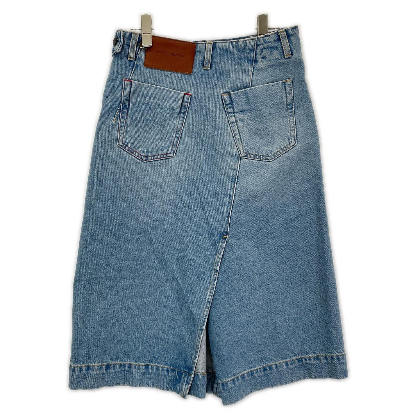 VICTORIABECKHAM ヴィクトリアベッカム 1125DSK006000A ブルー 25SS サイドジップ デニムスカート スカート