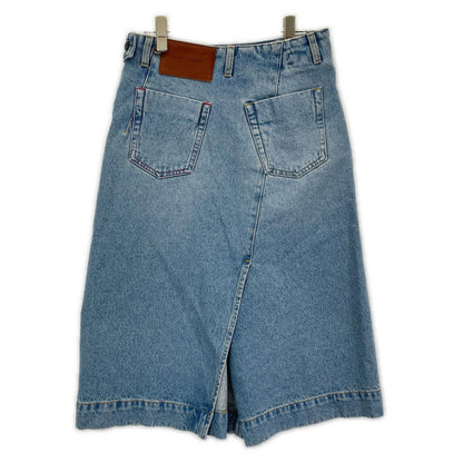 VICTORIABECKHAM ヴィクトリアベッカム 1125DSK006000A ブルー 25SS サイドジップ デニムスカート スカート