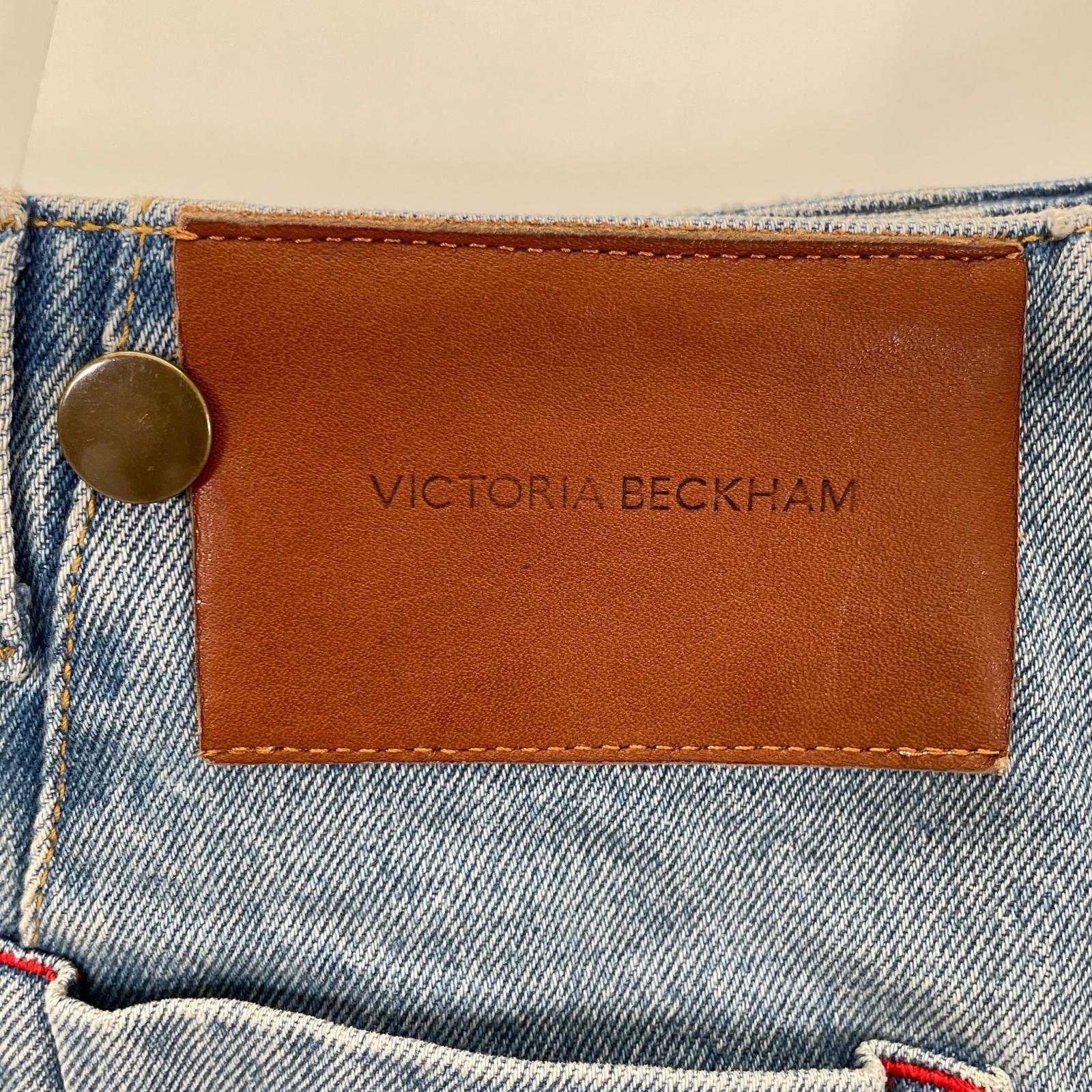VICTORIABECKHAM ヴィクトリアベッカム 1125DSK006000A ブルー 25SS サイドジップ デニムスカート スカート