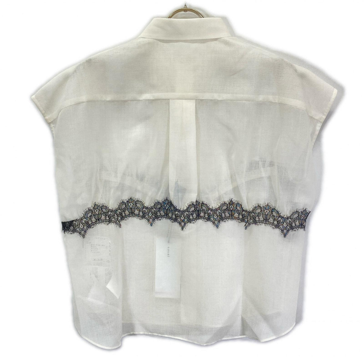 sacai 26ss 26-08506 white Wool Organza Shirt top