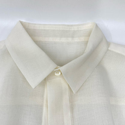 sacai 26ss 26-08506 white Wool Organza Shirt top
