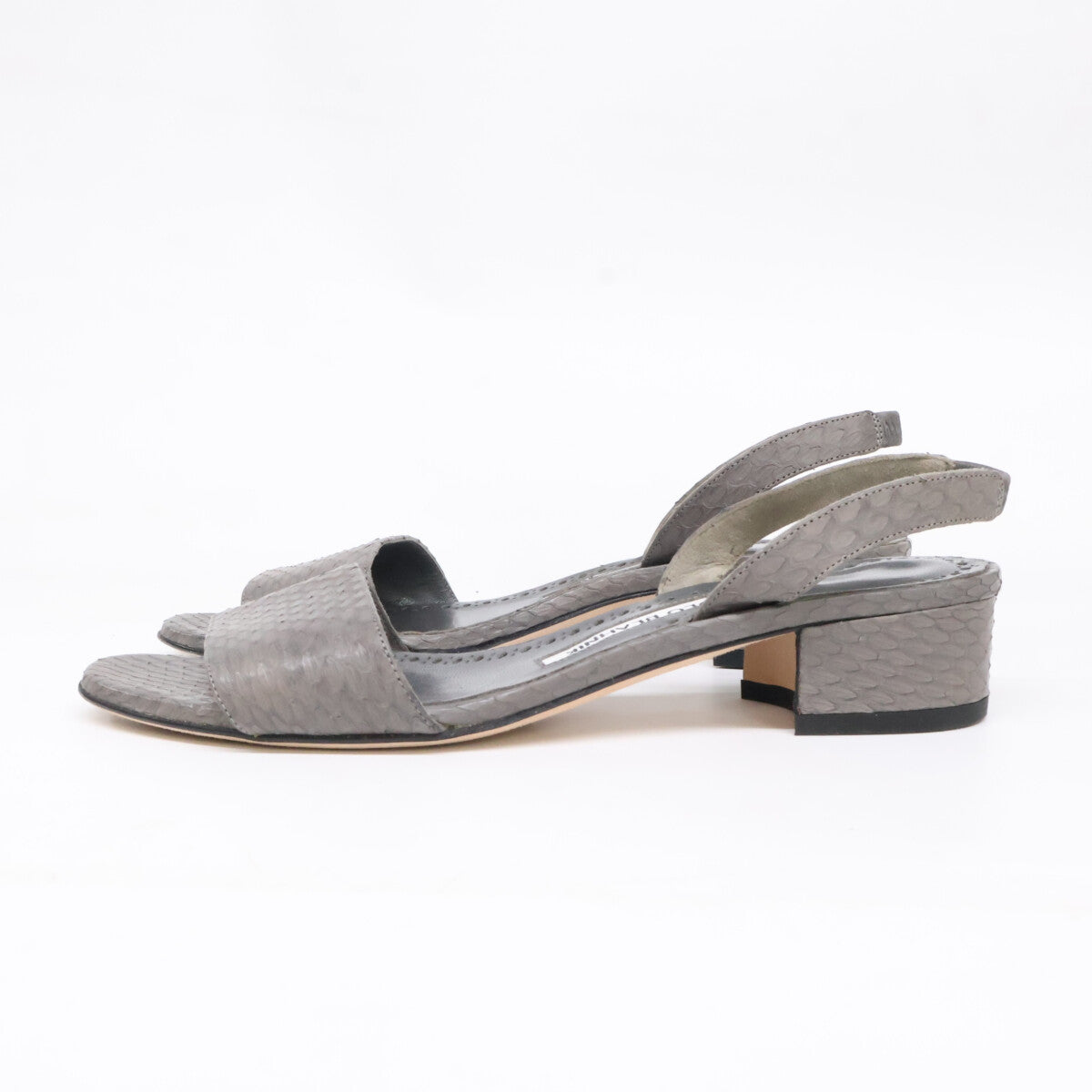 MANOLO BLAHNIK マノロブラニク PATOPIA パトピア パイソン スリングバック サンダル シューズ