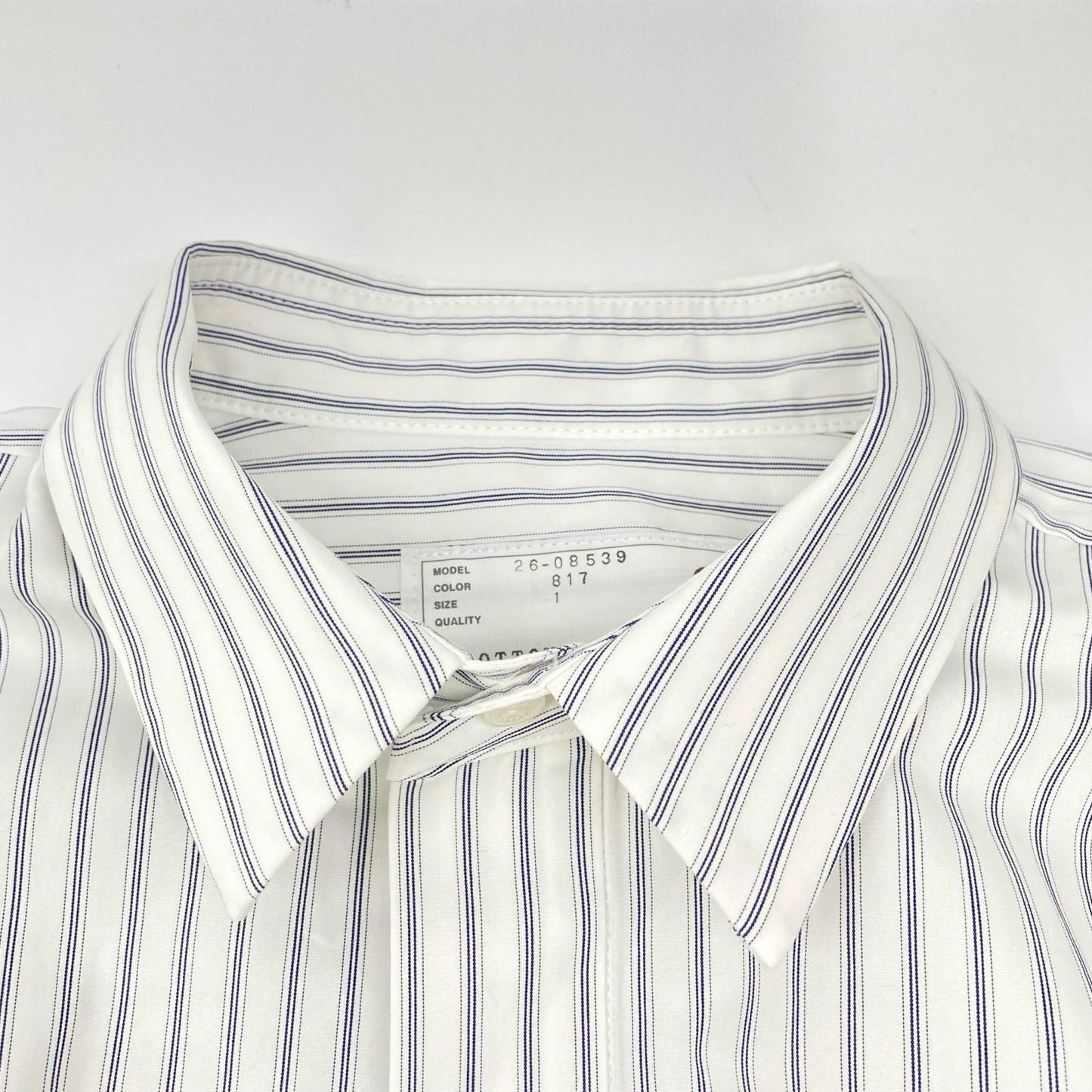 sacai サカイ 26SS 26-08539 ホワイト ストライプ レース Poplin Shirt シャツ トップス