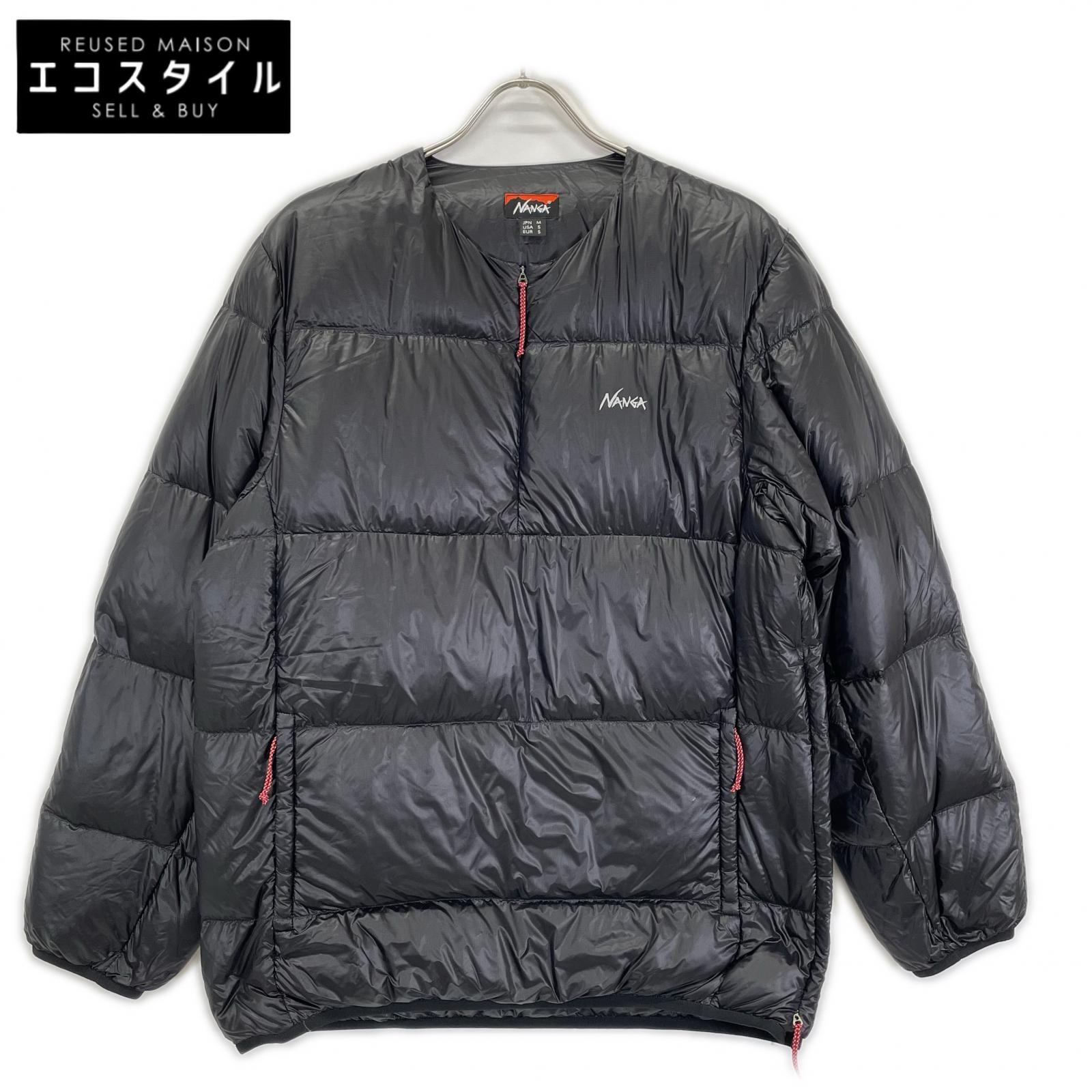 NANGA ナンガ NW2441-1A805 ブラック MOUNTAIN LODGE DOWN CREW NECK TOP ダウントップス トップス