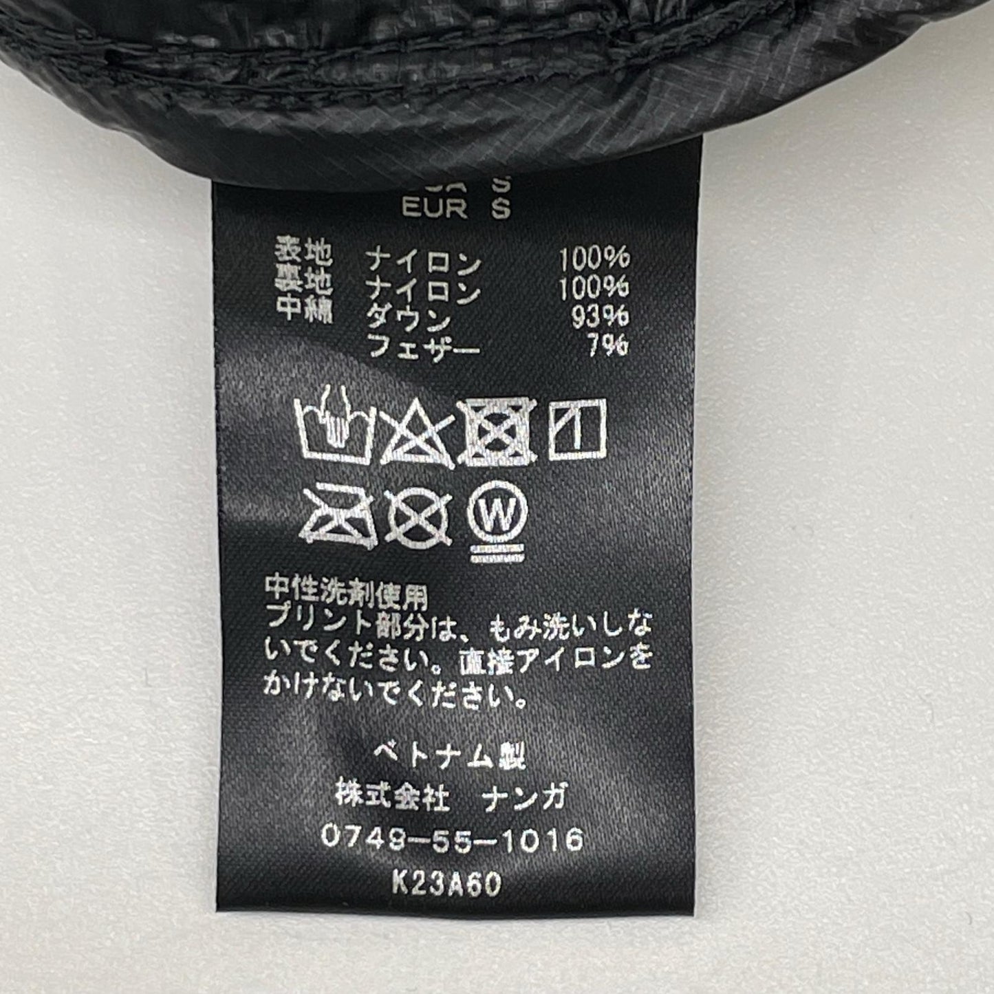 NANGA ナンガ NW2441-1A805 ブラック MOUNTAIN LODGE DOWN CREW NECK TOP ダウントップス トップス