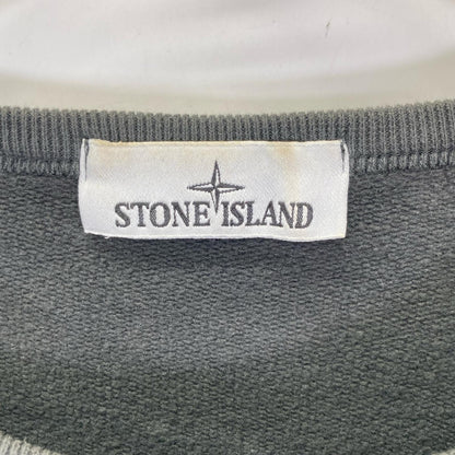 STONE ISLAND ストーンアイランド 811563920 グレー ワッペン 裏起毛 スウェット トレーナー トップス