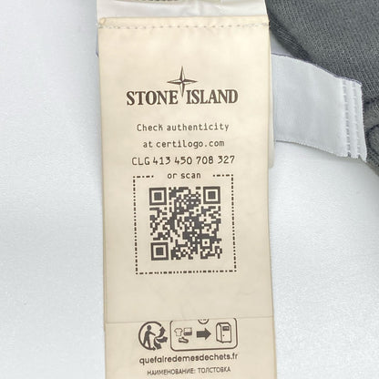STONE ISLAND ストーンアイランド 811563920 グレー ワッペン 裏起毛 スウェット トレーナー トップス