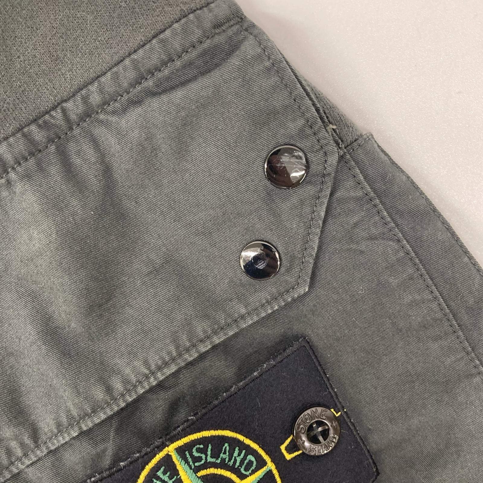 STONE ISLAND ストーンアイランド 811563920 グレー ワッペン 裏起毛 スウェット トレーナー トップス
