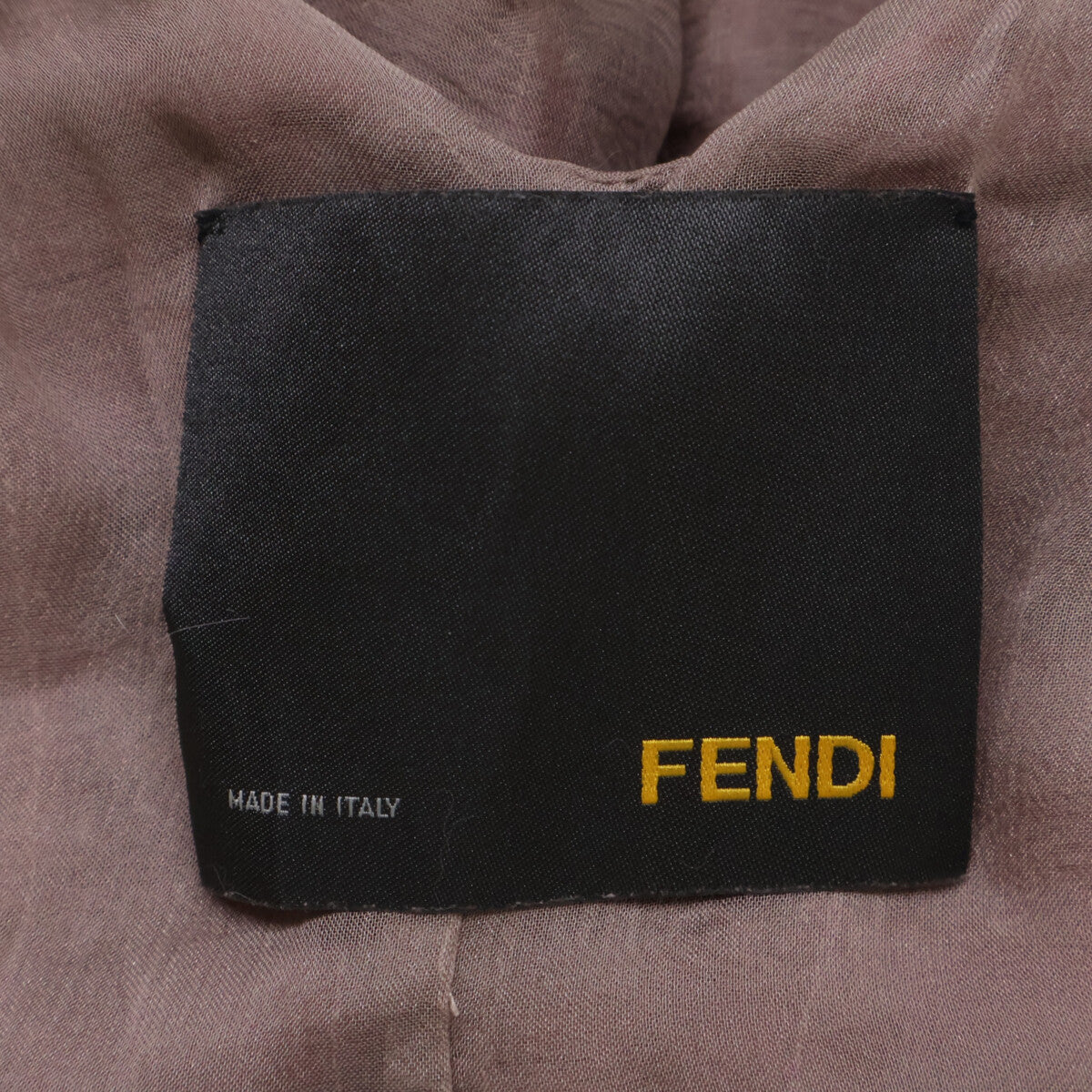 Fendi [Excellent Condition] Chinchilla Fur × Silk Front-Button Vest