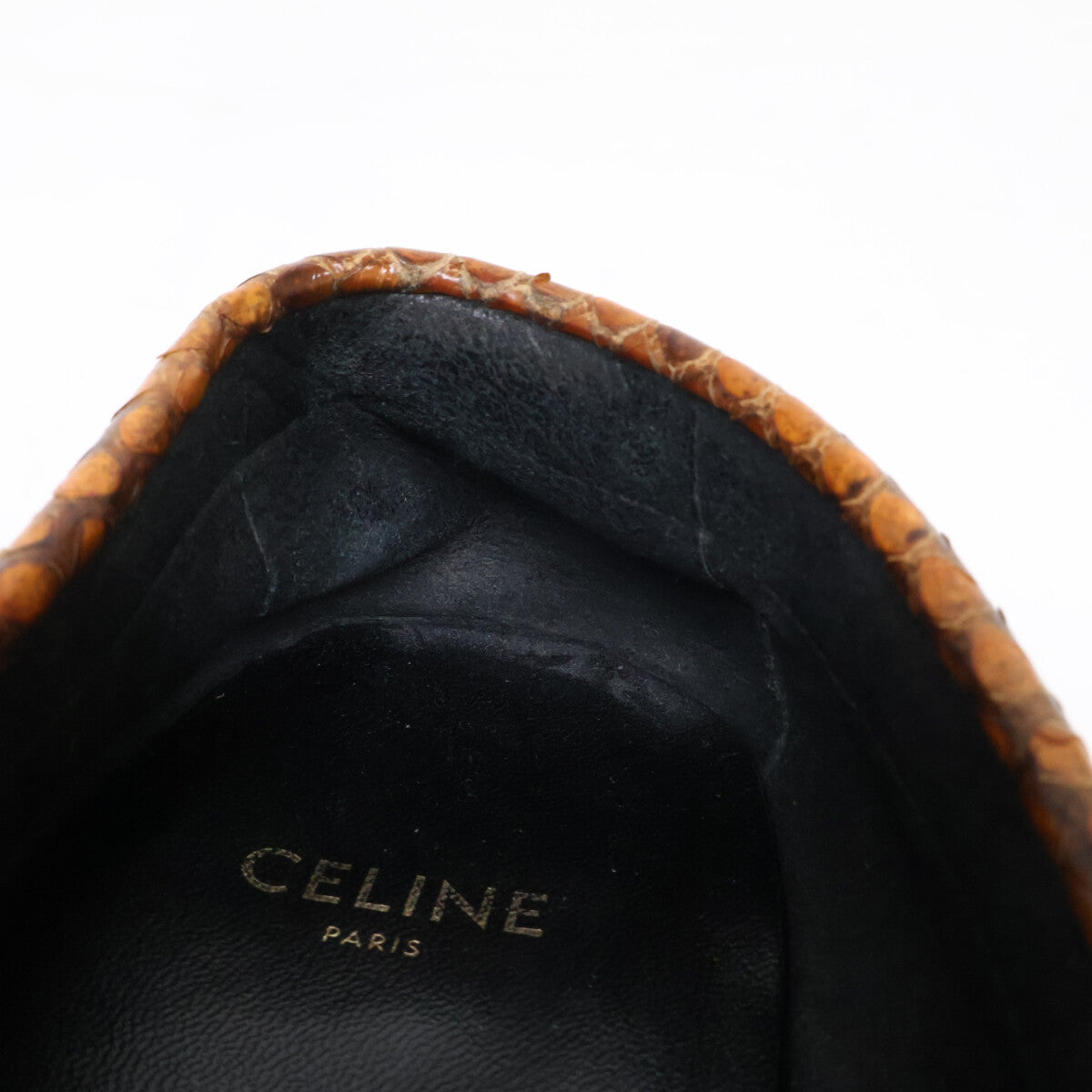 CELINE セリーヌ リザードレザー タッセルローファー シューズ