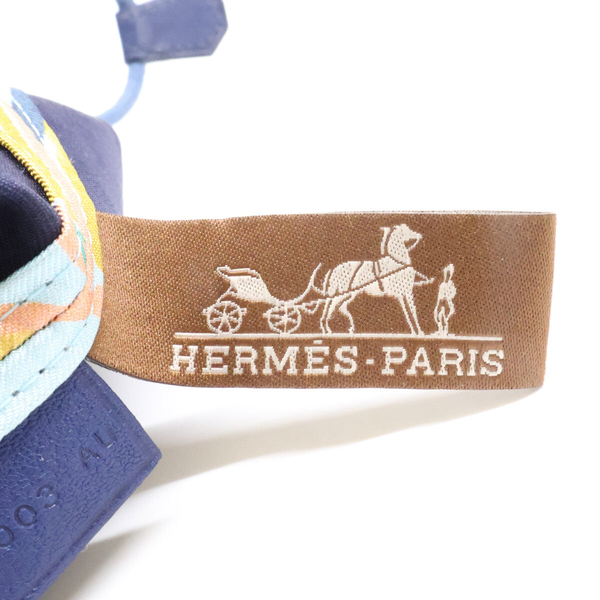 HERMES エルメス X刻印 モダニズムトロピカル ミュザルディーヌ ポション シルク 巾着 ポーチ