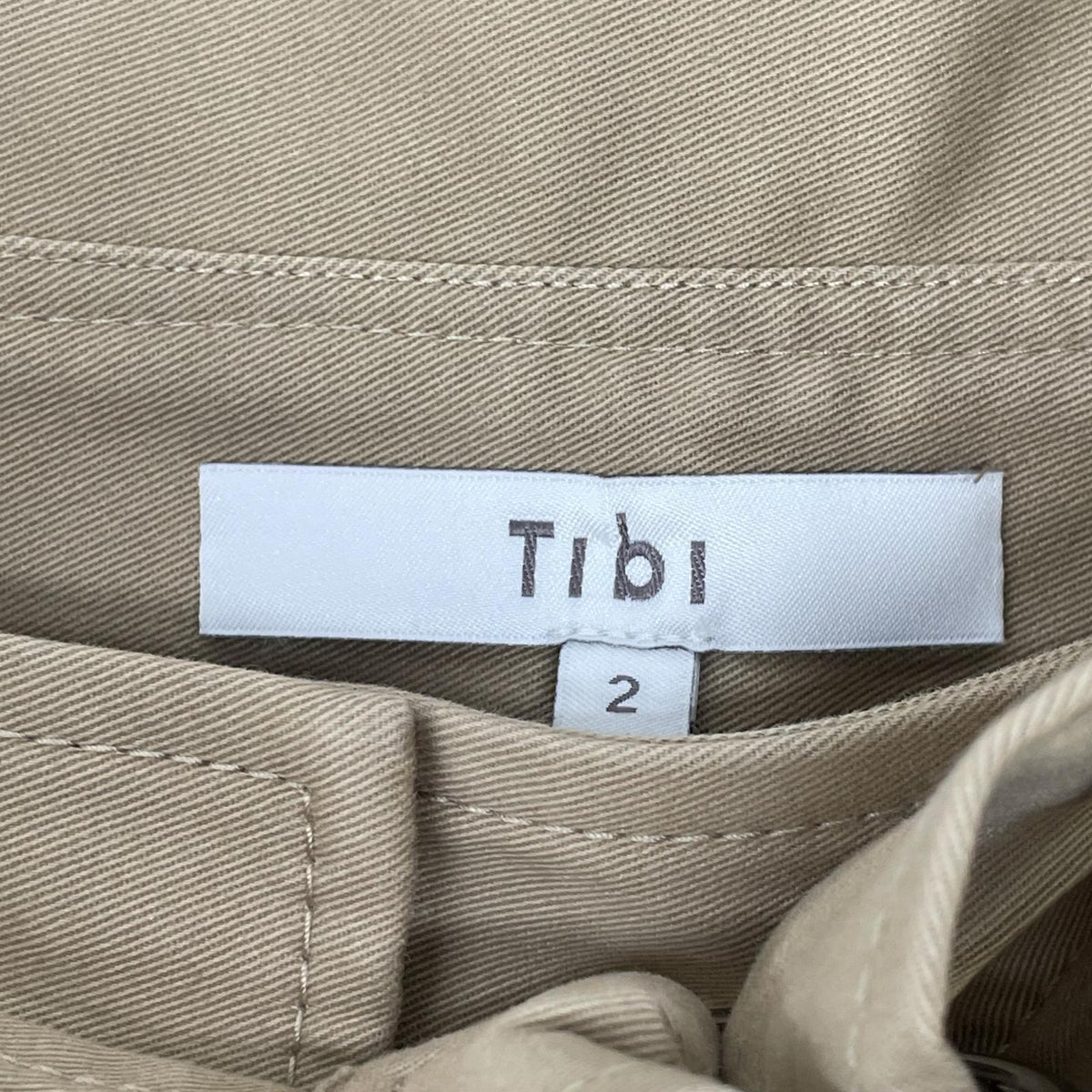 tibi ティビ 430-0230006 ベージュ ベルテッド パンツ ボトムス