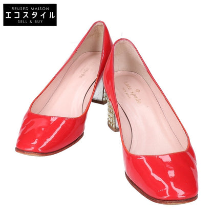 Kate spade ケイトスペード パテント チャンキーヒール パンプス シューズ