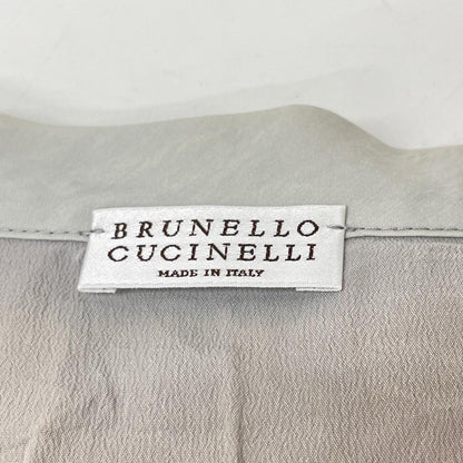 BRUNELLO CUCINELLI ブルネロクチネリ 18年 グレー 33TS001 モニーレ フリルスリーブ ワンピース ワンピース