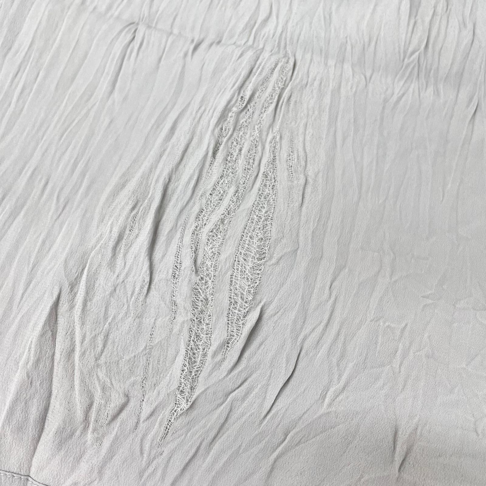 BRUNELLO CUCINELLI ブルネロクチネリ 18年 グレー 33TS001 モニーレ フリルスリーブ ワンピース ワンピース