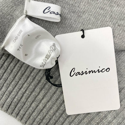 CASIMICO カシミコ CASI-2352 グレー CAPRI ウール パイル編みリバーシブルカーディガン トップス