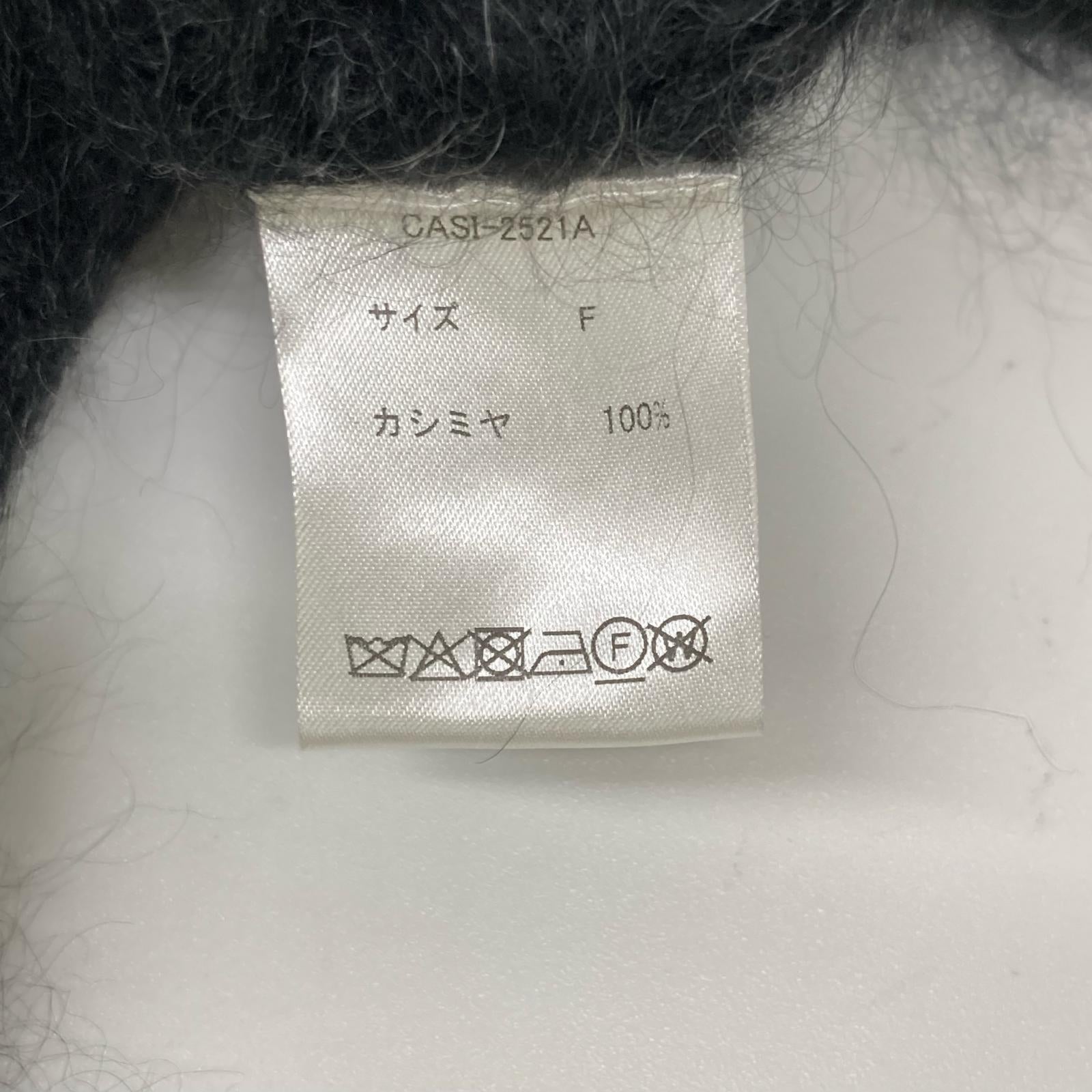 CASIMICO カシミコ CASI-2521A ダークチャコール カシミヤ100 シャギー カーディガン トップス