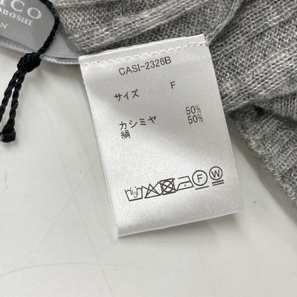 CASIMICO カシミコ CASI-2326B グレー カシミヤシルク ニットトップス トップス