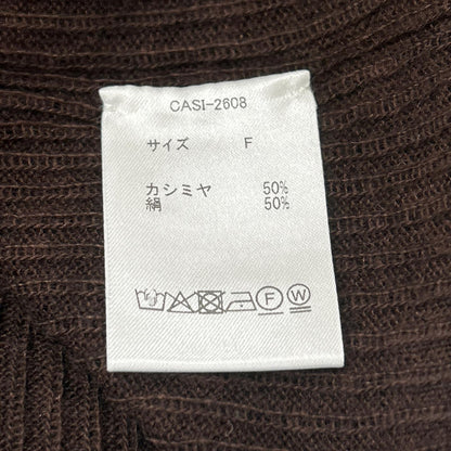 CASIMICO カシミコ CASI-2608 ビターチョコ カシミヤシルク ニットトップス トップス