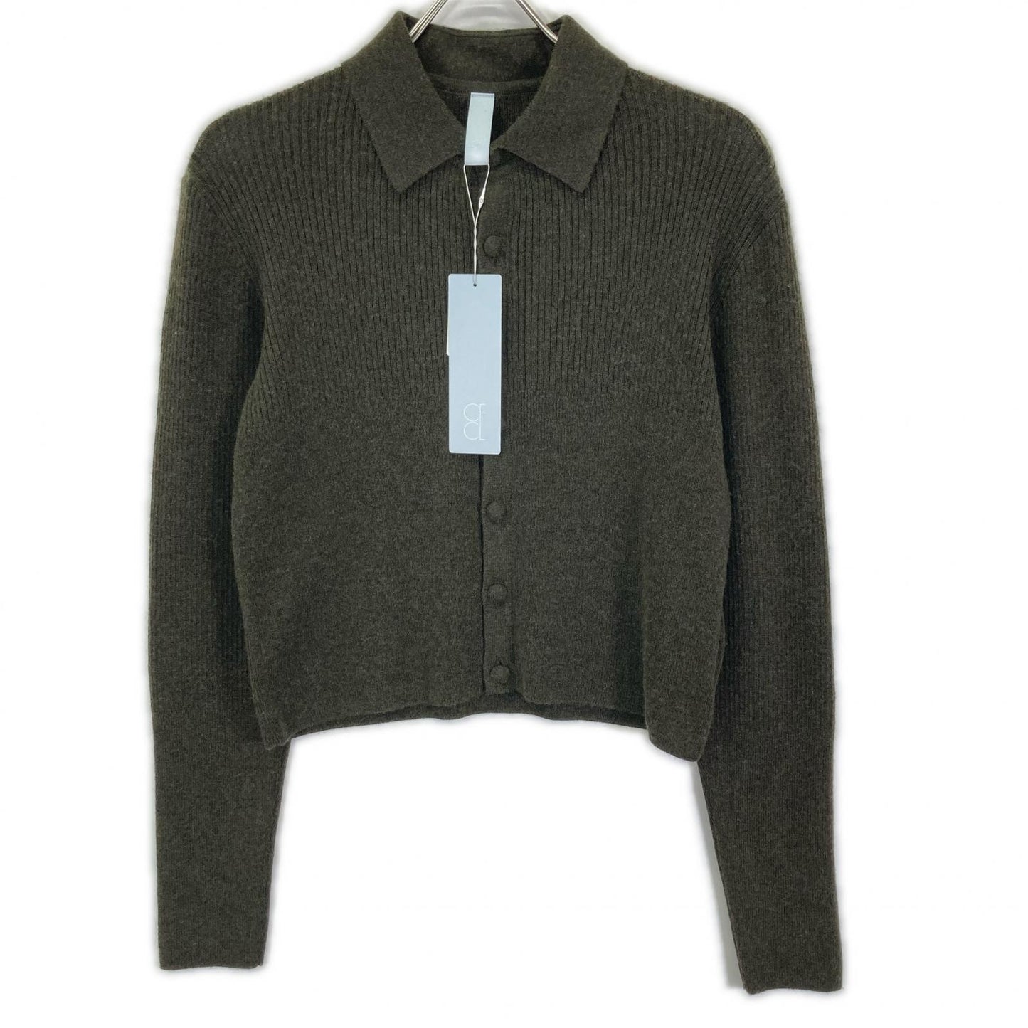 CFCL シーエフシーエル CF008KE176 グリーン カシミヤシルク CROPPED SHIRT CARIGAN トップス