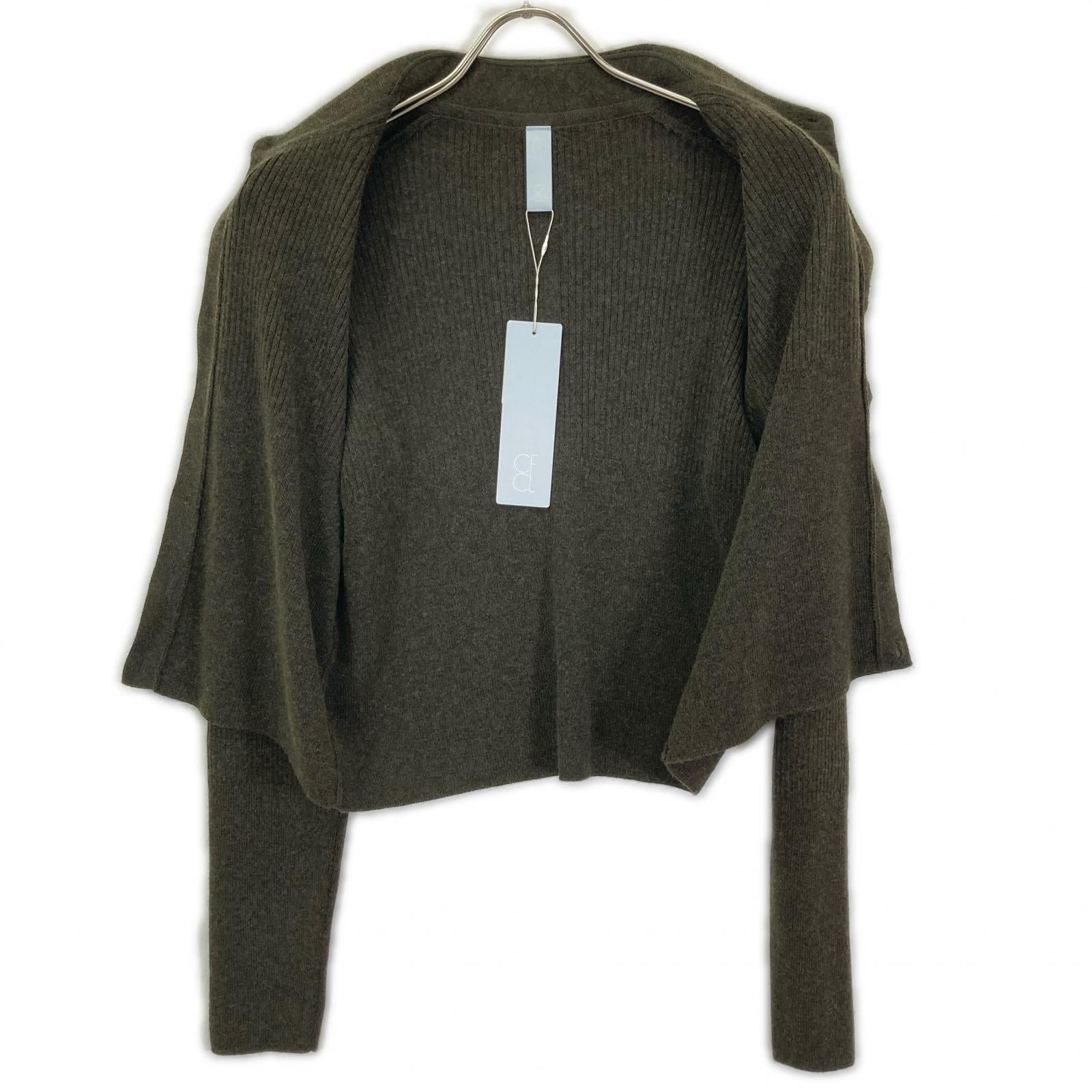 CFCL シーエフシーエル CF008KE176 グリーン カシミヤシルク CROPPED SHIRT CARIGAN トップス