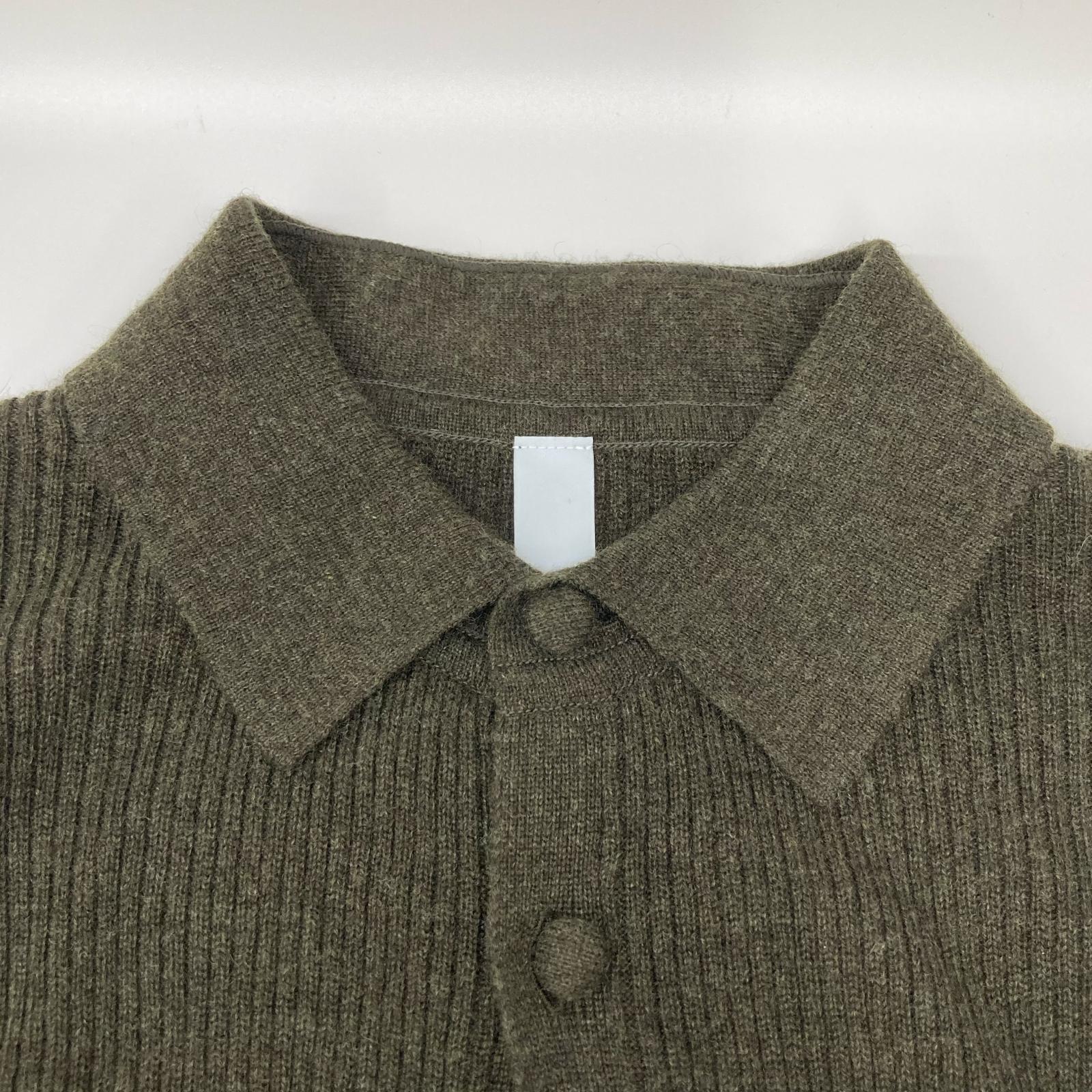 CFCL シーエフシーエル CF008KE176 グリーン カシミヤシルク CROPPED SHIRT CARIGAN トップス