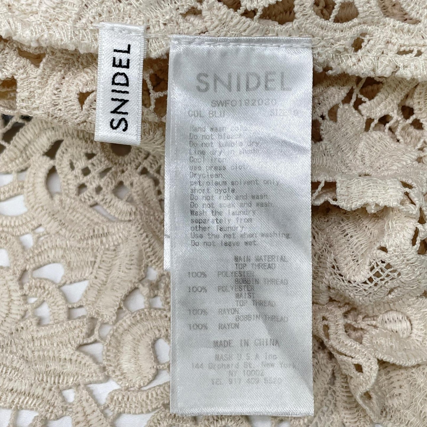 snidel スナイデル SWFO192030 スカイブルー カラー ブロッキング レース ワンピース ワンピース
