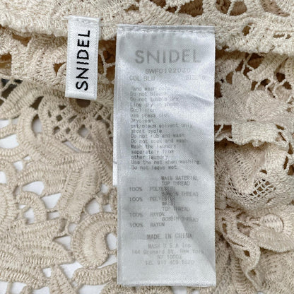 snidel スナイデル SWFO192030 スカイブルー カラー ブロッキング レース ワンピース ワンピース