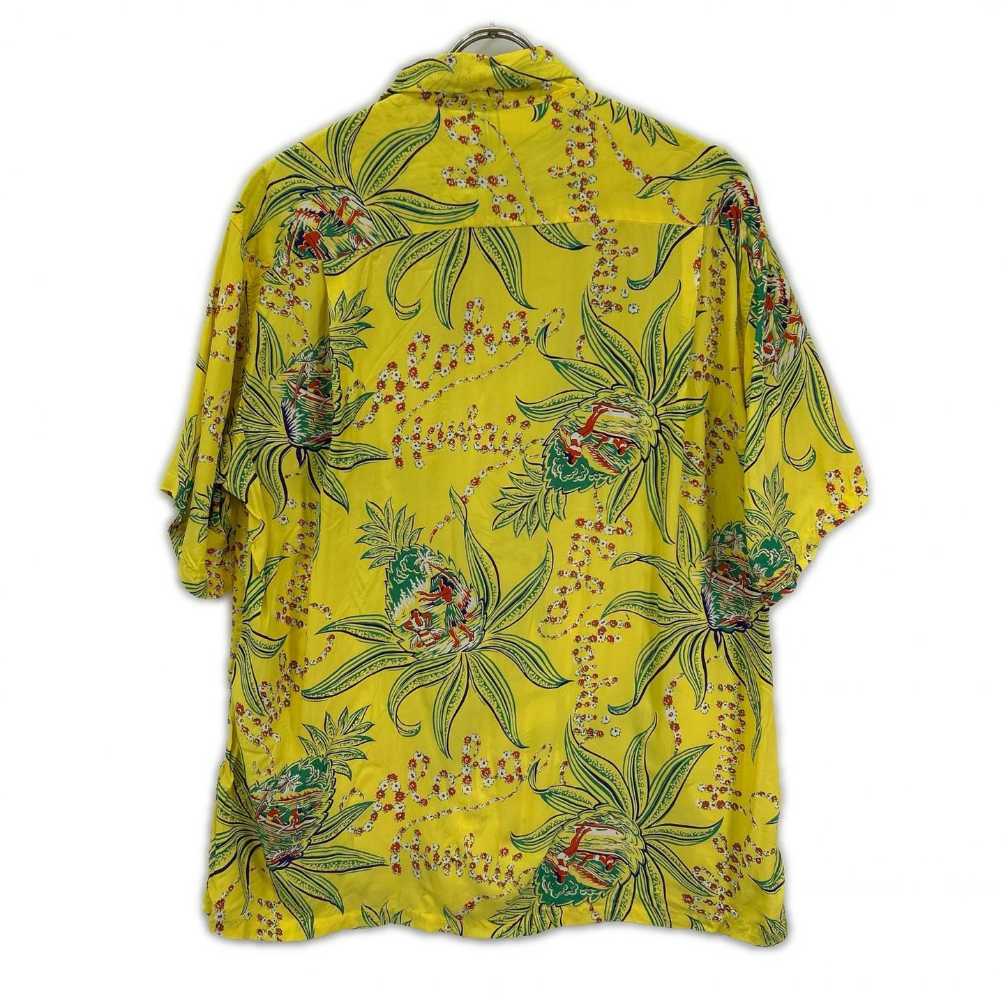 SUN SURF サンサーフ SS38312 イエロー レーヨン PINEAPPLE PASSION アロハシャツ トップス