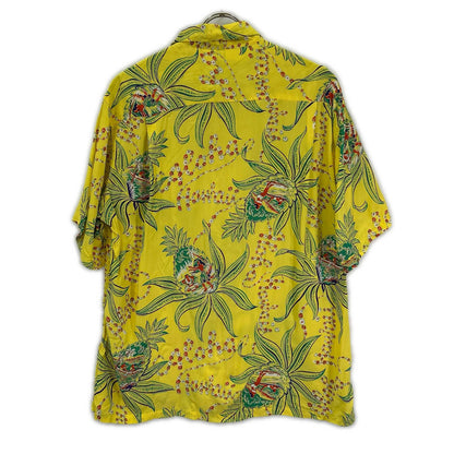 SUN SURF サンサーフ SS38312 イエロー レーヨン PINEAPPLE PASSION アロハシャツ トップス