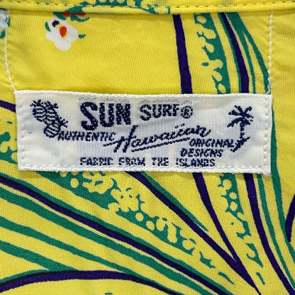 SUN SURF サンサーフ SS38312 イエロー レーヨン PINEAPPLE PASSION アロハシャツ トップス