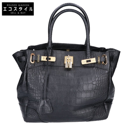 A.D.M.J. Accessoires De Mademoiselle ADMJ クロコ型押しレザー トートバッグ