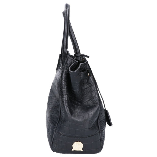 A.D.M.J. Accessoires De Mademoiselle ADMJ クロコ型押しレザー トートバッグ