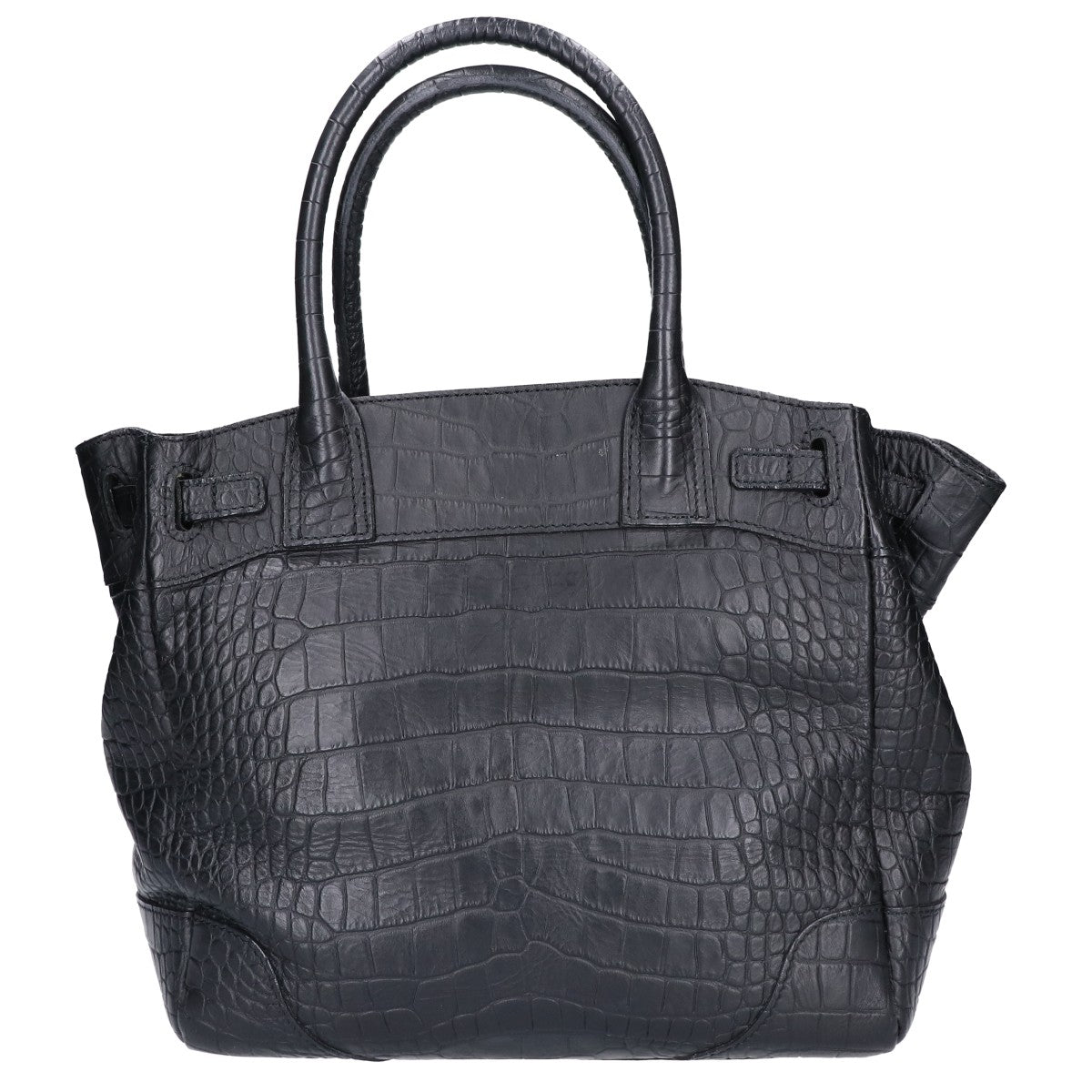 A.D.M.J. Accessoires De Mademoiselle ADMJ クロコ型押しレザー トートバッグ
