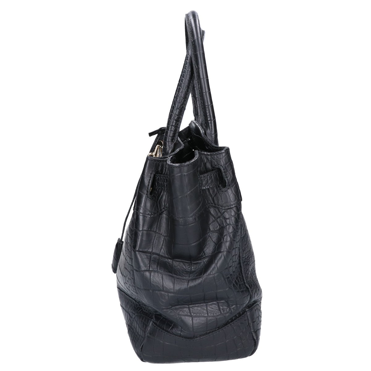 A.D.M.J. Accessoires De Mademoiselle ADMJ クロコ型押しレザー トートバッグ