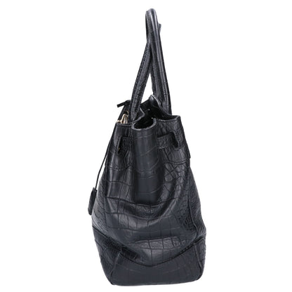 A.D.M.J. Accessoires De Mademoiselle ADMJ クロコ型押しレザー トートバッグ
