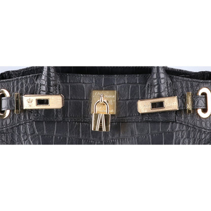 A.D.M.J. Accessoires De Mademoiselle ADMJ クロコ型押しレザー トートバッグ