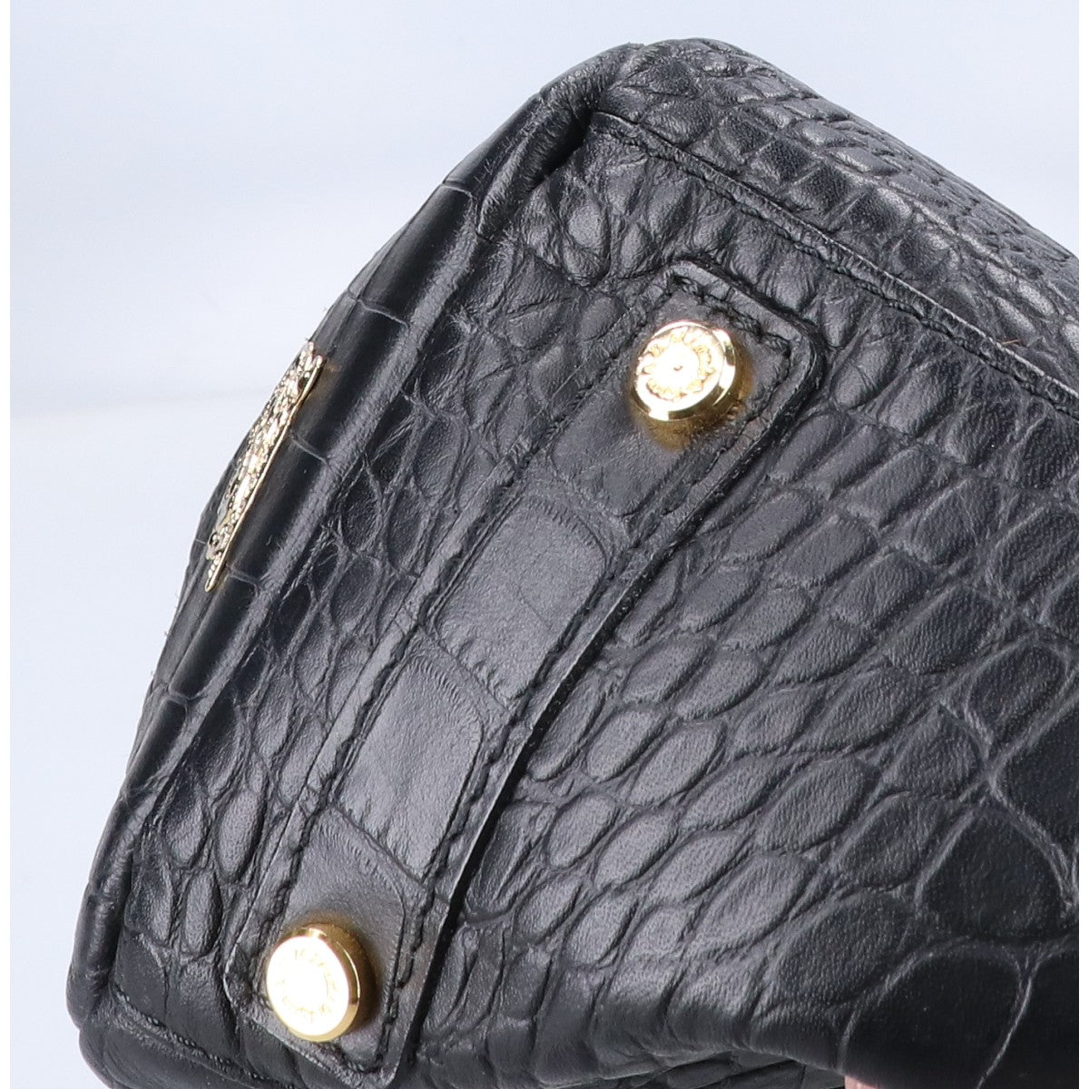 A.D.M.J. Accessoires De Mademoiselle ADMJ クロコ型押しレザー トートバッグ