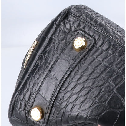 A.D.M.J. Accessoires De Mademoiselle ADMJ クロコ型押しレザー トートバッグ
