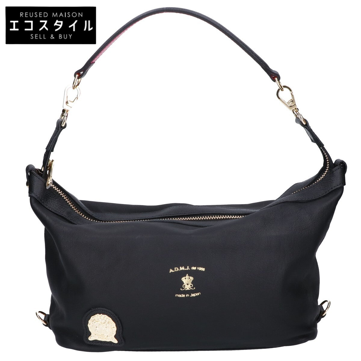 A.D.M.J. Accessoires De Mademoiselle ADMJ 【新品同様】ソフトレザー 2WAY ショルダーバッグ