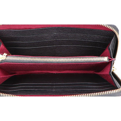A.D.M.J. Accessoires De Mademoiselle ADMJ 【新品同様】型押しレザー チェーン ウォレットバッグ 長財布（小銭入れあり）